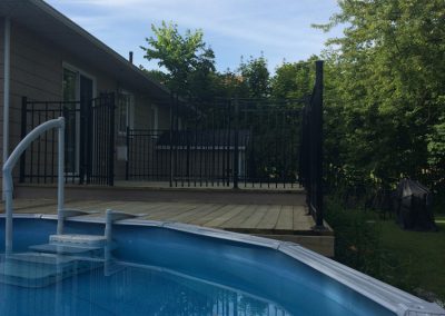 Clôture pour entré de piscine à Laval | Clôture Laval